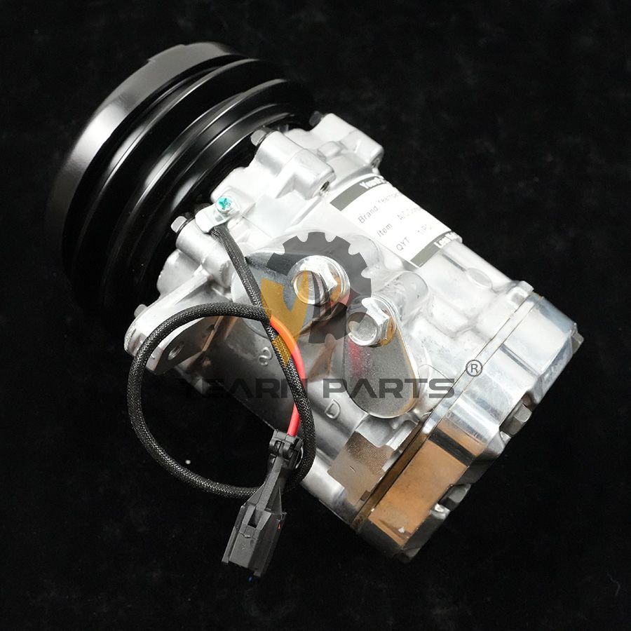 AC Compressor 4615804 for Hitachi Excavator ZX38U-3 ZX40U-2 ZX40U-3 ZX40UR-2 ZX48U-3 ZX50U-2 ZX50U-3 ZX52U-3 ZX55UR-2 ZX55UR-3