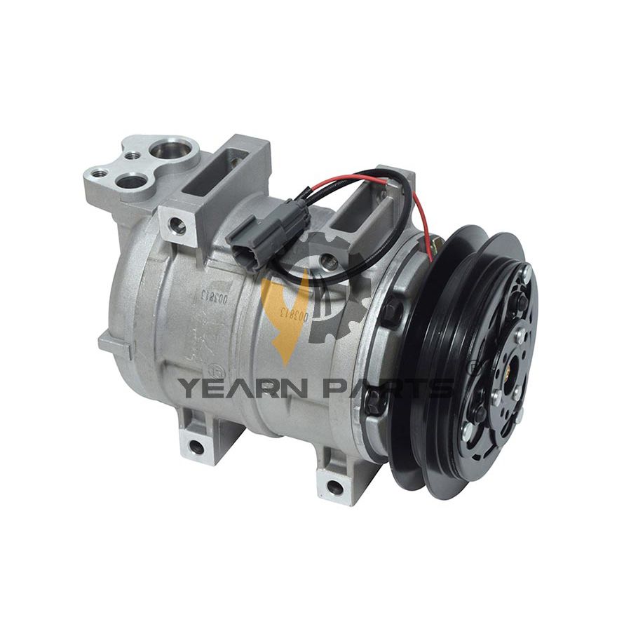 A/C Compressor 4710206 for Hitachi Excavator ZX140W-3 ZX145W-3 ZX170W-3 ZX190W-3 ZX200-3 ZX210K-3 ZX240-3 ZX250H-3 ZX250W-3 ZX270-3 ZX280LC-3 ZX330-3 ZX350K-3 ZX400W-3