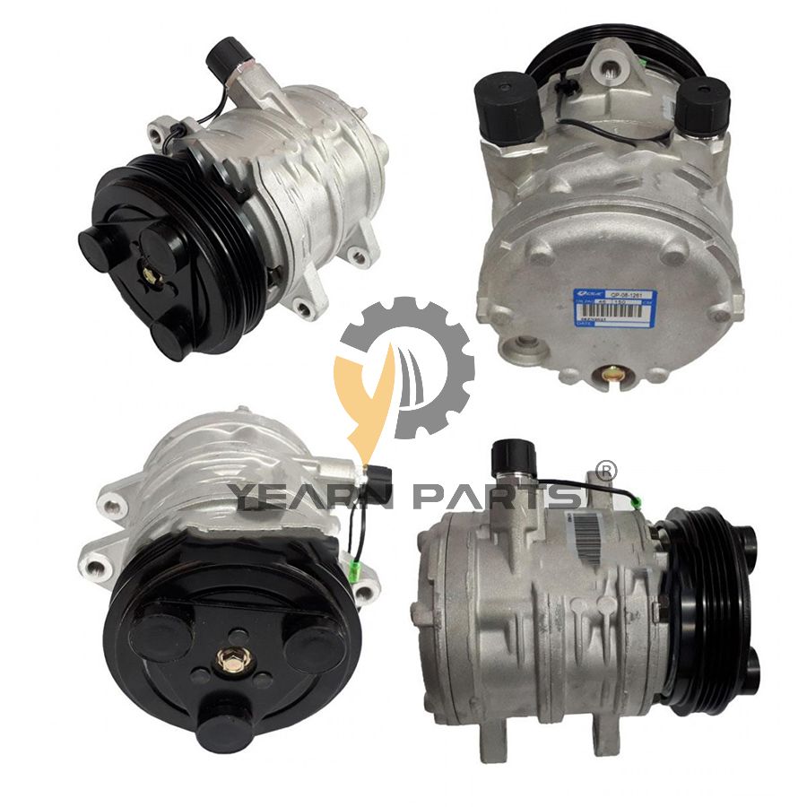A/C Compressor PH91V00004F1 for Kobelco Excavator 30SR 30SR-3 30SR-5  35SR 35SR-5 50SR 50SR-3  50SR-5 SK55SRX