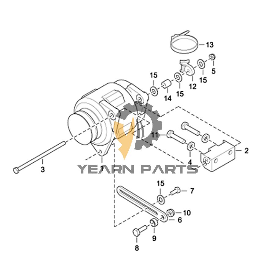 Alternator 6911377 for Bobcat T2566 T35100 T35100L T35100SL T35120L T35120SL T3571 T3571L T40140 T40170