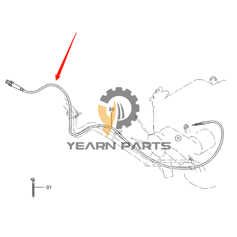 Buy Throttle Motor Control Cable 4341995 for Hitachi Excavator EX100-5 EX120-5 EX125WD-5 EX130H-5 ZX125W form soonparts online store
