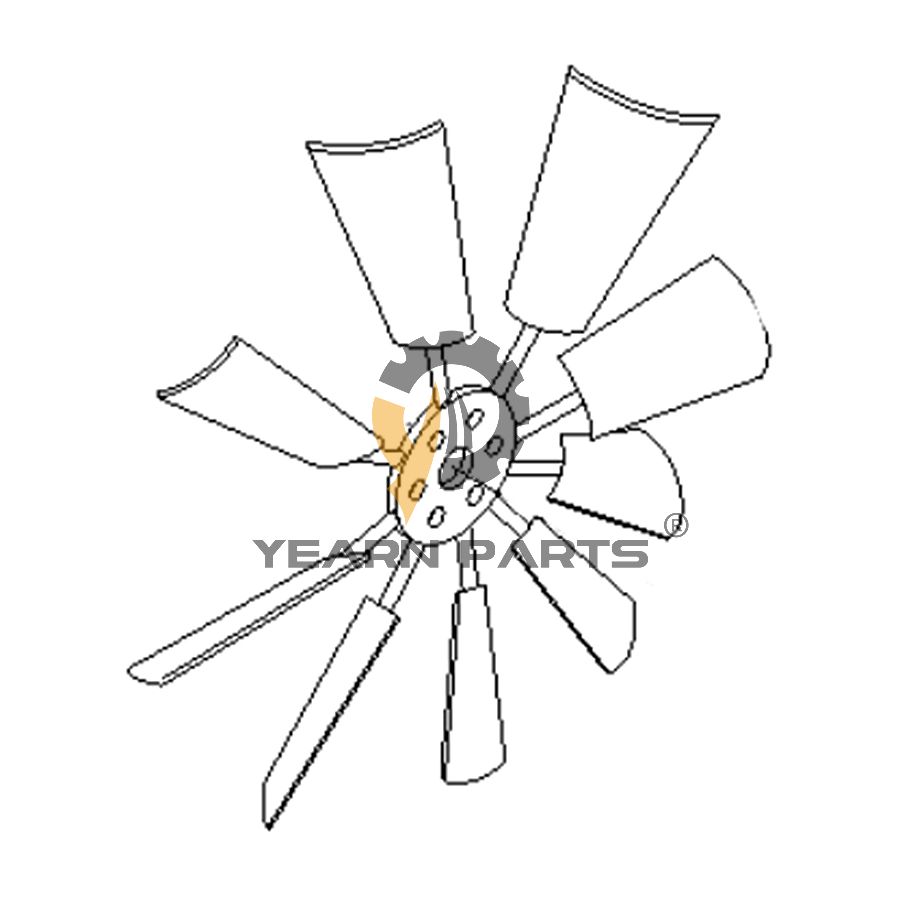 Cooling Fan 11QE-00020 for Hyundai Excavator R1200-9