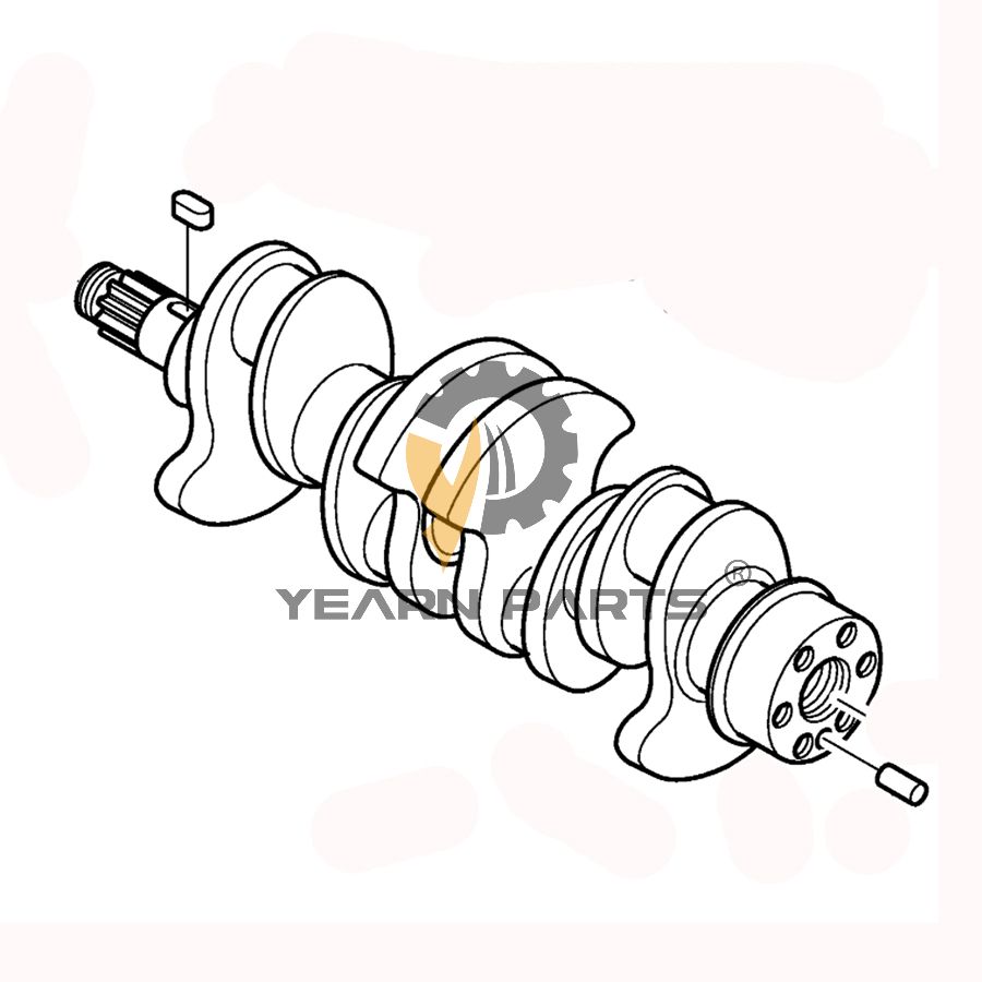 Crankshaft 65.02101-6013A 65.02101-0040E for Doosan Daewoo Excavator SOLAR 50W-III