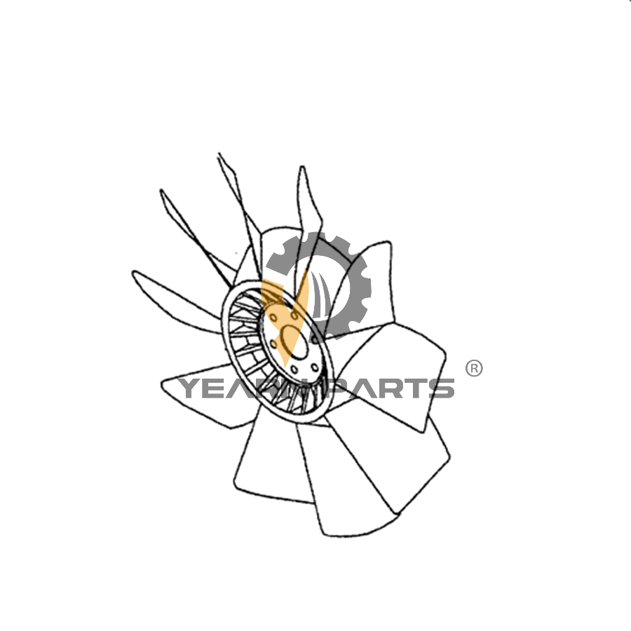 Fan Cooling Blade VAME217160 for Kobelco Excavator ED190LC ED190LC-6E SK160LC SK160LC-6E