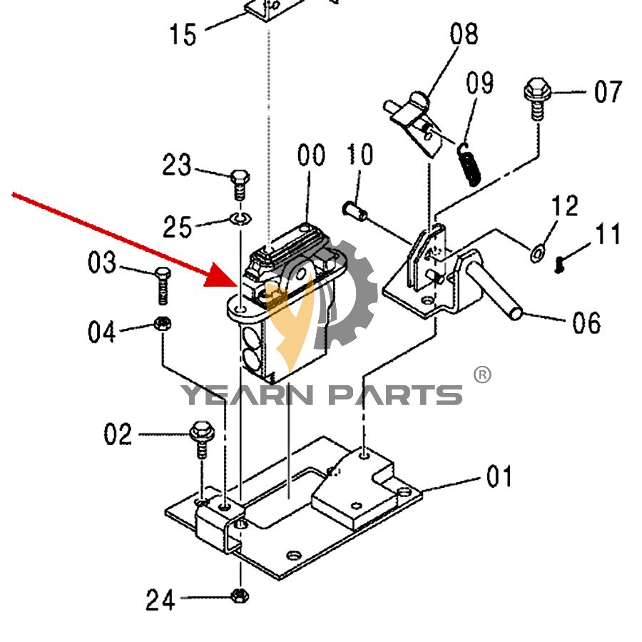 Foot Pedal Valve 9219244  for John Deere 75G 120D 240DLC 85G 200DLC 2154D 225DLC 135D 75D 450DLC 350DLC 270DLC 85D 160DLC Excavator
