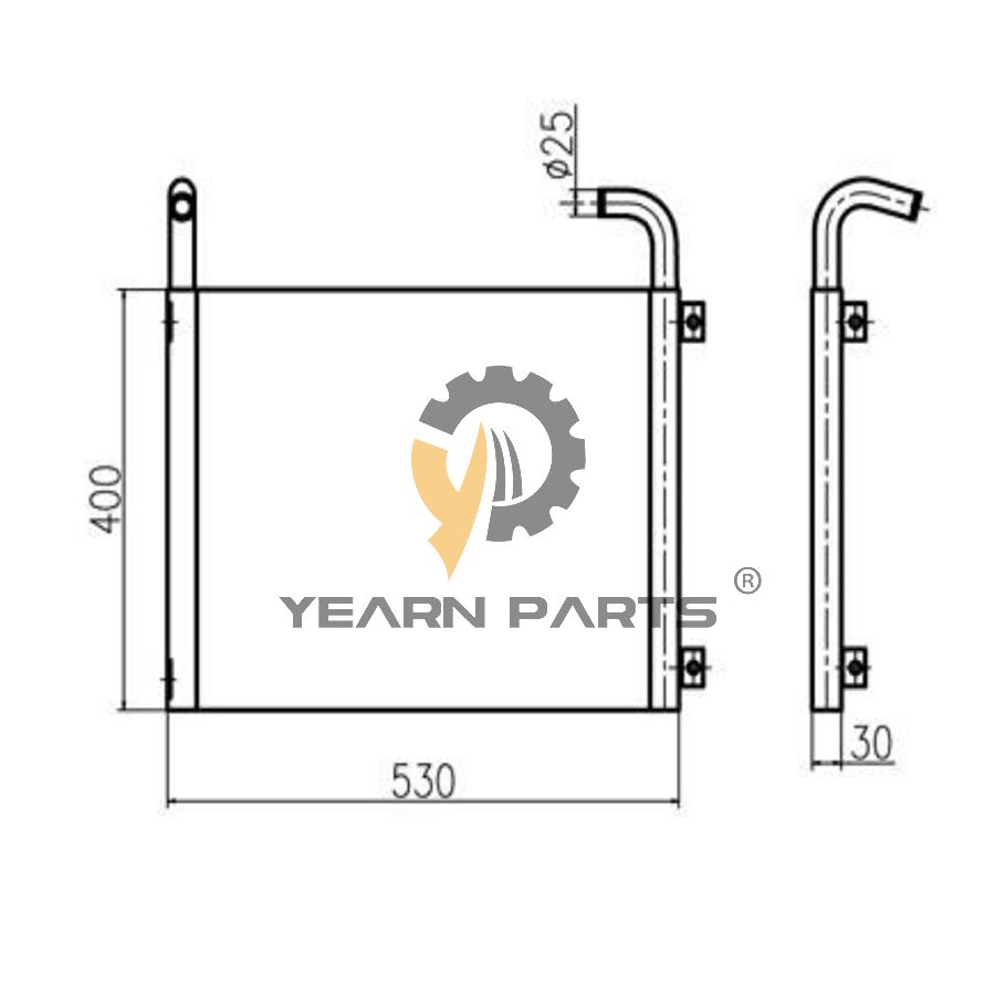 hydraulic-oil-cooler-for-yanmar-excavator-vio75-b