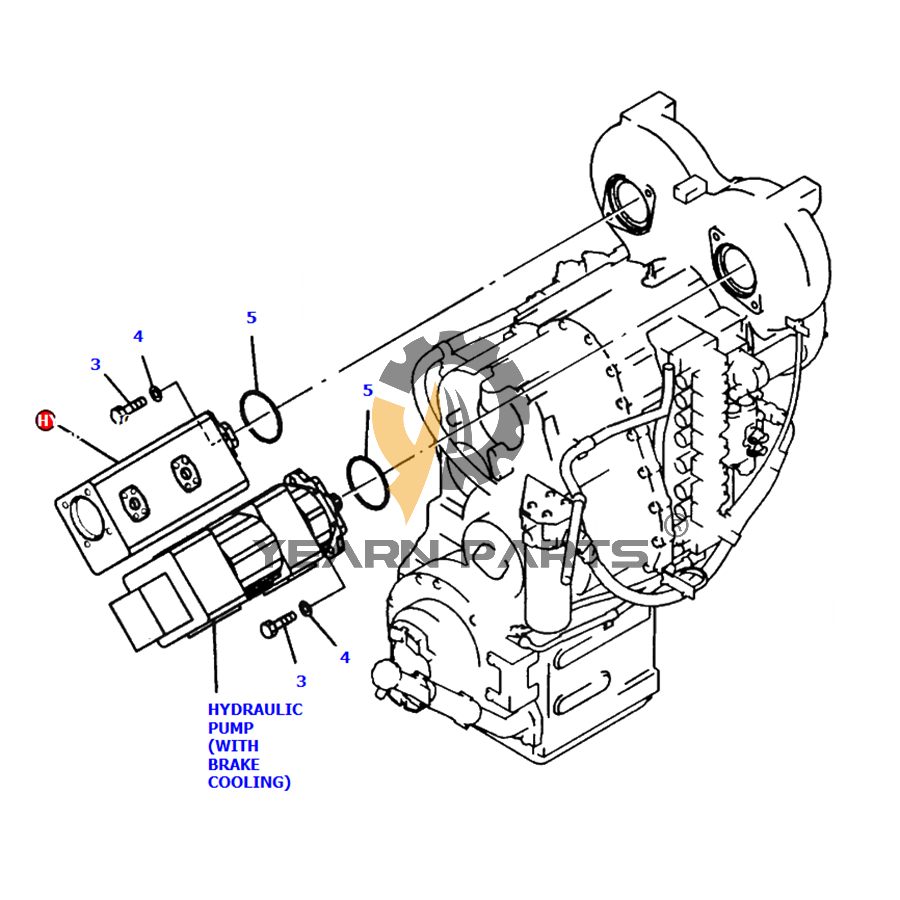 Hydraulic Pump 705-51-31140 7055131140 for Komatsu Wheel Loader WA470-5