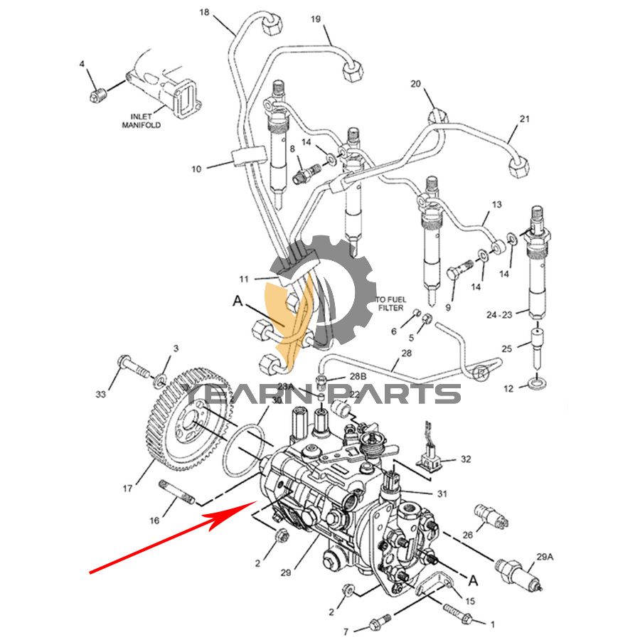 hydraulic-unit-injector-pump-197-3917-1973917-for-caterpillar-backhoe-loader-cat-420d-432d-engine-3054-original