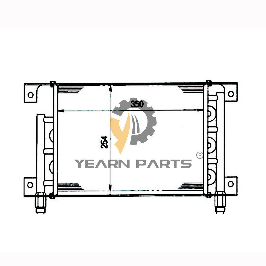 Hydraulic Oil Cooler 104-49-41111 104-49-41110 for Komatsu Bulldozer D21A-7 D21A-7T D21AG-7 D21P-7T D21PL-7 D21Q-7 D21QG-7 D21S-7