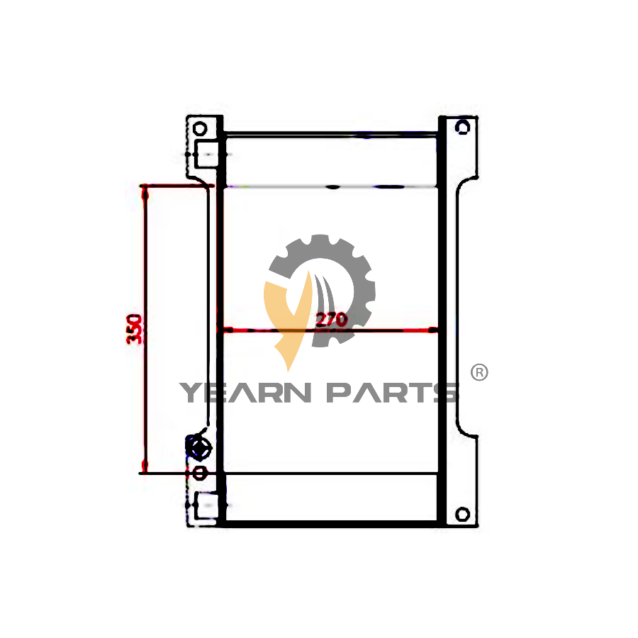 Hydraulic Oil Cooler 195-03-22781 1950322781 for Komatsu Bulldozer D375A-3 D475A-3 D85EX-15 D85PX-15 Excavator PC1800-6