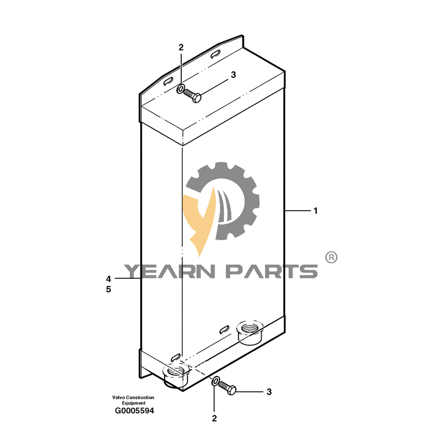 Hydraulic Oil Cooler VOE16003569 for Volvo G700B MODELS