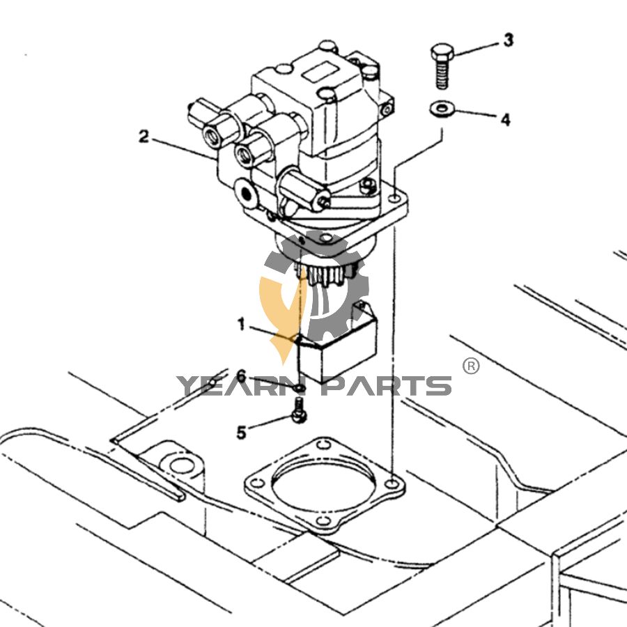 Hydraulic Swing Motor ASSY S19031-12800 PU15V00002F1 for Kobelco SK015 Excavator