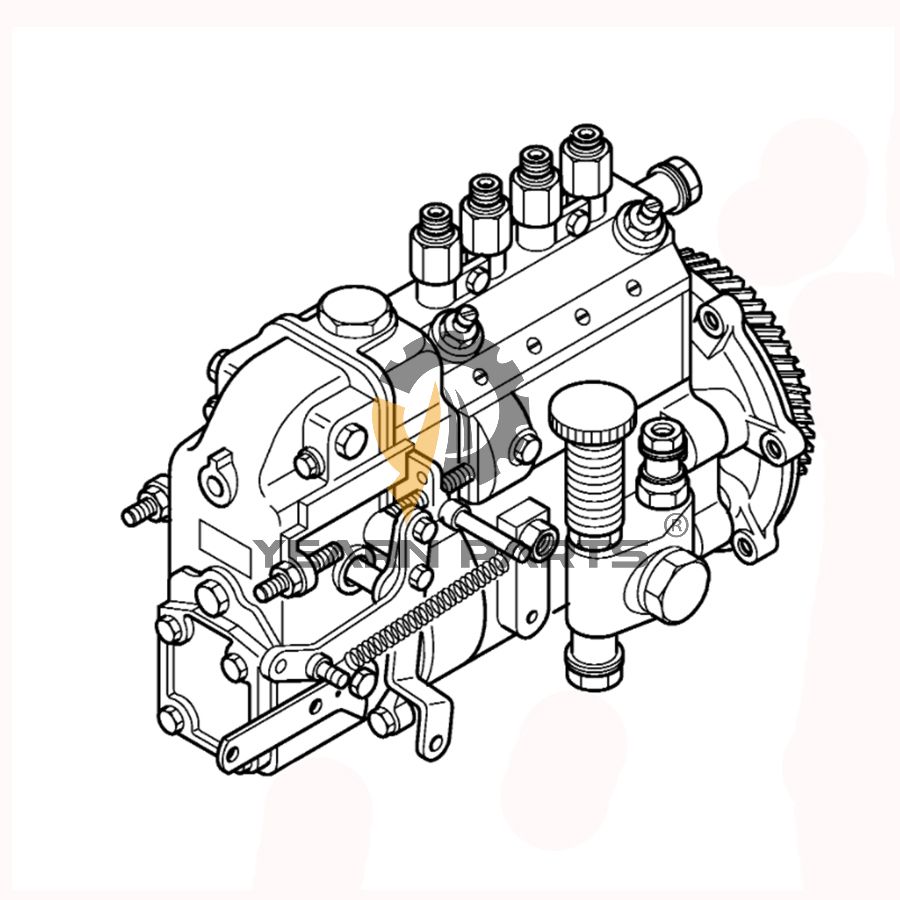 Injection Pump 65.11101-7230 for Doosan Daweoo Excavator SOLAR 50W-III