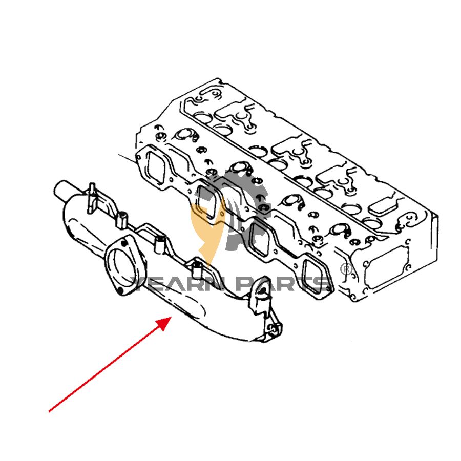 Inlet Manifold 65.08201-0024 for Doosan Daewoo SOLAR 70-III Excavator