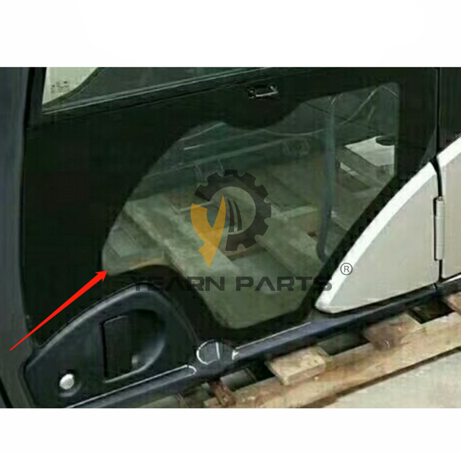 Lower Front Door Glass YA00001499 for Hitachi Excavator ZH200-A ZX200-5G ZX210H-5G ZX240-5G ZX280-5G