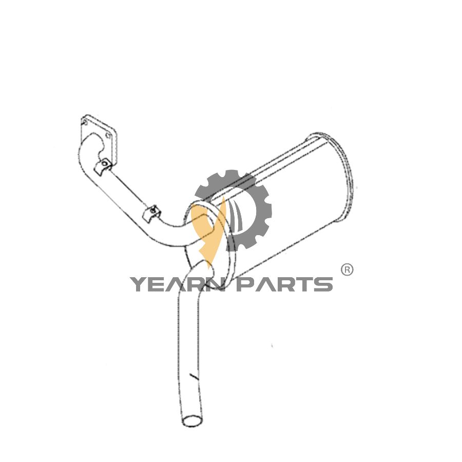 Muffler Silencer 372-5951 3725951 CA3725951 Caterpillar for Excavator 300.9D