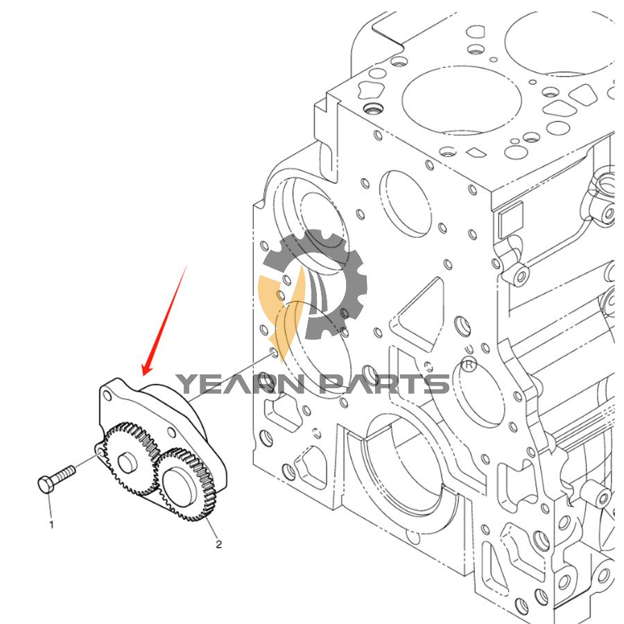 Oil Pump K9007132 for Doosan Daewoo DL160 DX140LCR Excavator