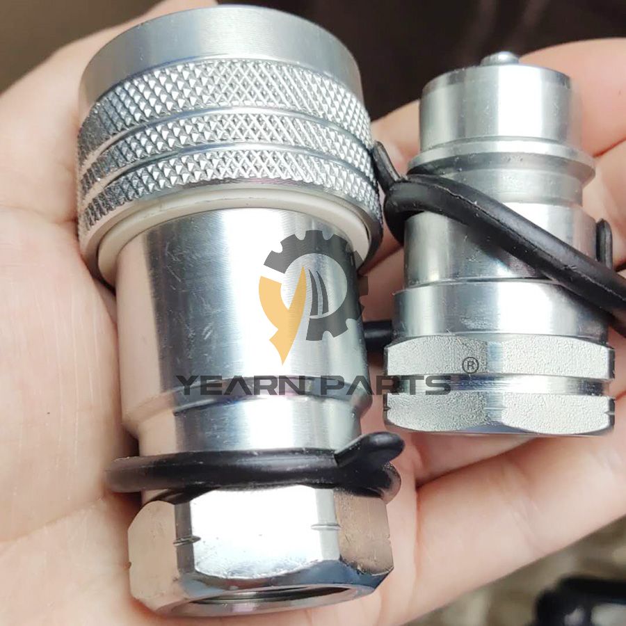 Poppet Male & Female Straight Coupler 6598757 6598758 for Bobcat 76 100 116 220 225 231 320 325 328