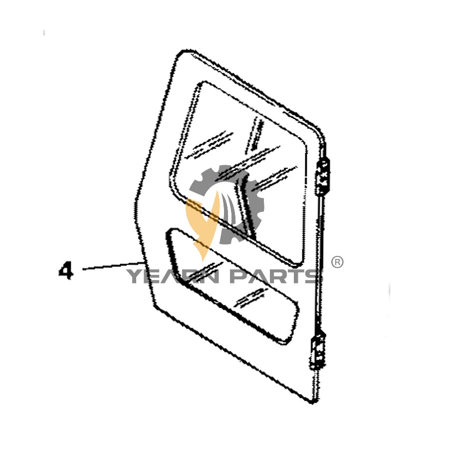 Side Door Assy E371-1072 for Hyundai Excavator R120W R130LC R130W