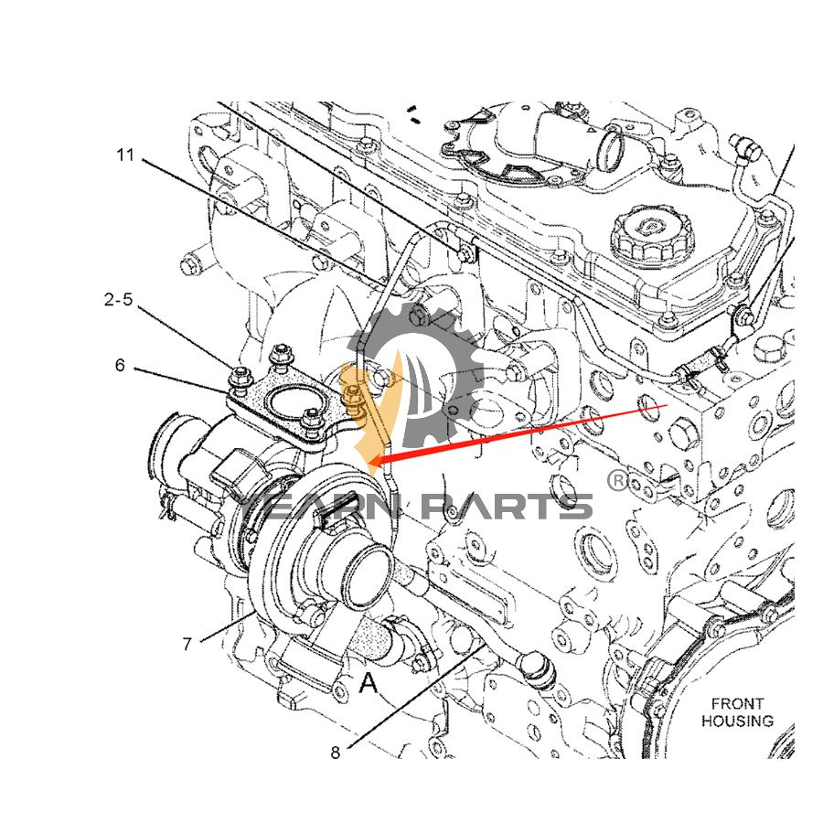 Turbocharger 356-3509 3563509 for Caterpillar CAT 314E CR 314E LCR with C4.4 Engine