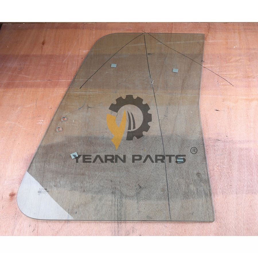 Upper Rear Door Glass 2903-1219A for Doosan Daewoo Excavator SOLAR 220LC-6 SOLAR 220LC-V SOLAR 220LL SOLAR 220N-V SOLAR 225LC-7A SOLAR 225LC-V SOLAR 225LL SOLAR 225NLC-V