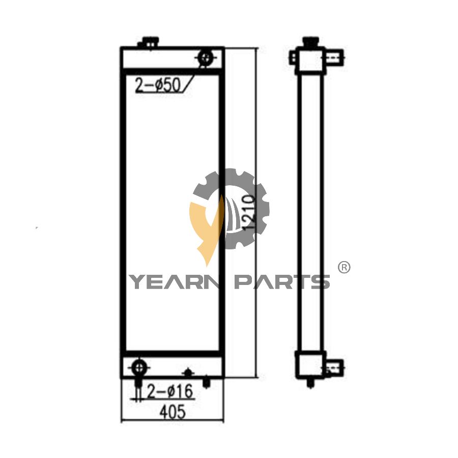 water-tank-radiator-ass-y-for-doosan-excavator-dx380lc