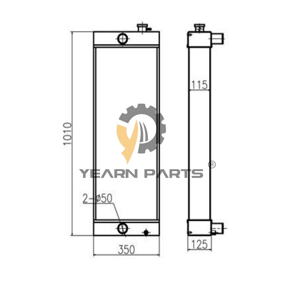 water-tank-radiator-ass-y-for-sany-excavator-sy215c-9-sy225c-9