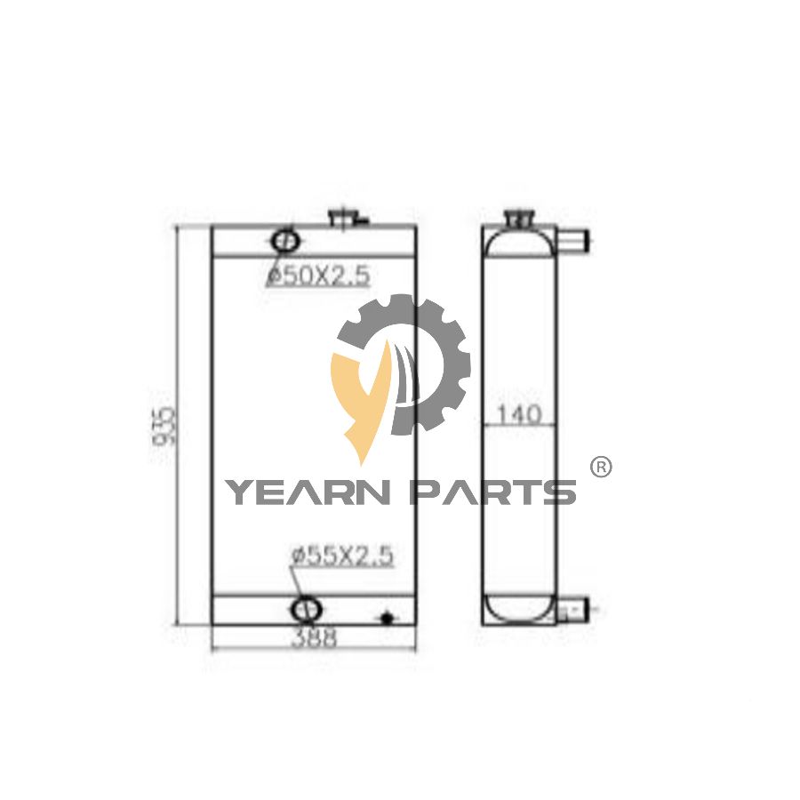 water-tank-radiator-ass-y-for-sany-excavator-sy235-9