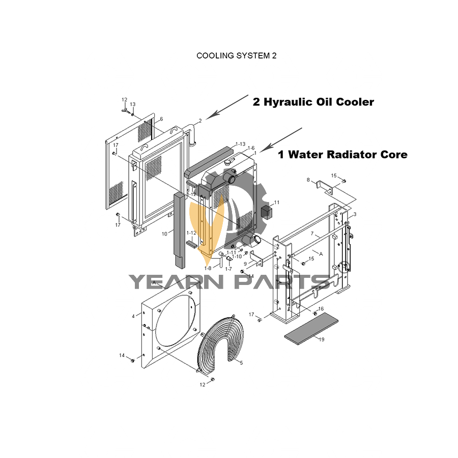 water-tank-radiator-core-11eg-40020-11eg40020-for-hyundai-excavator-r130w-3-r160lc-3