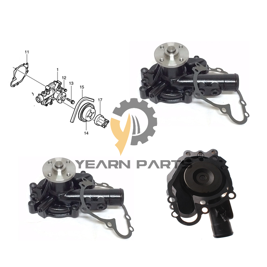 Water Pump for Doosan Daewoo Excavator S80GOLD DH80GOLD