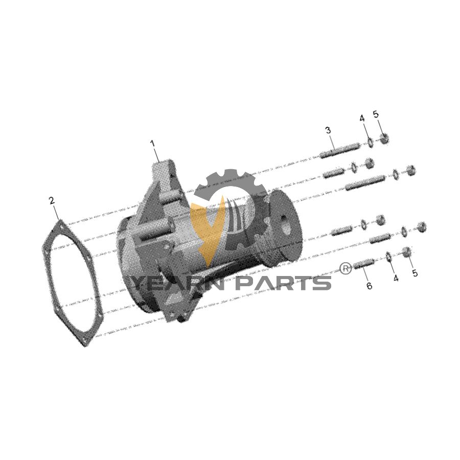 Water Pump XCAF-00584 XCAF-00168 for Hyundai Loader SL760 SL763(-#0500) SL763(#0501-) SL763S SL765 SL765S