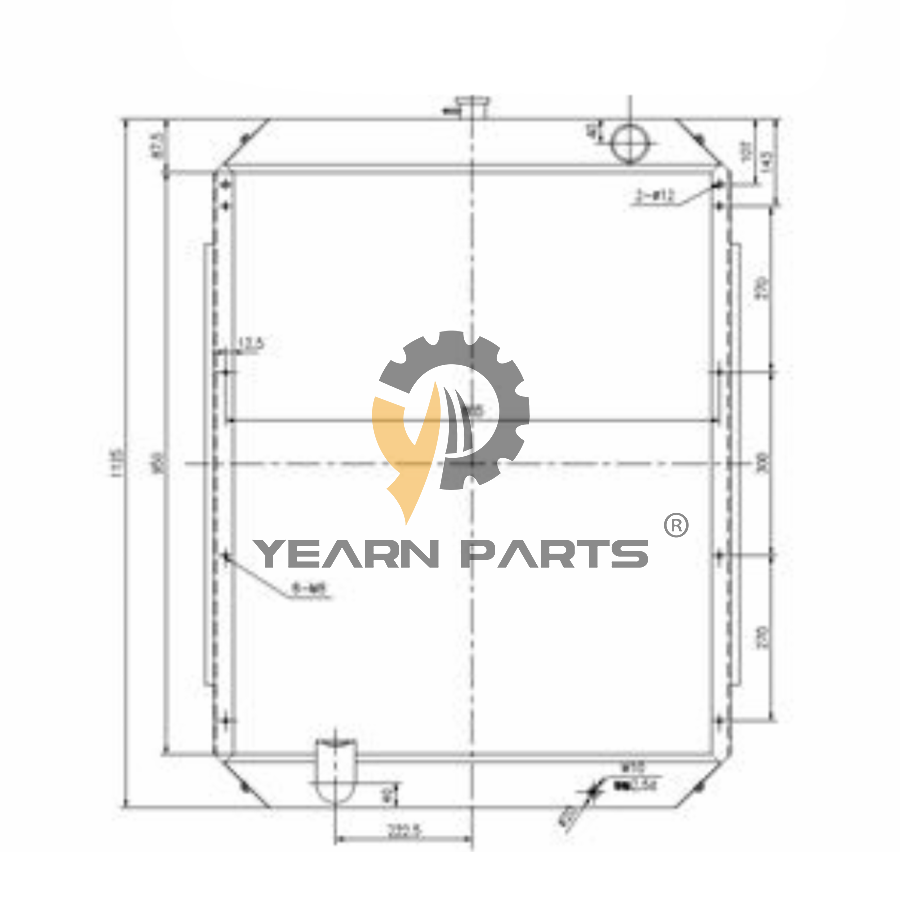 Water Tank Radiator 11N8-42160 for Hyundai Excavator R290LC-7H