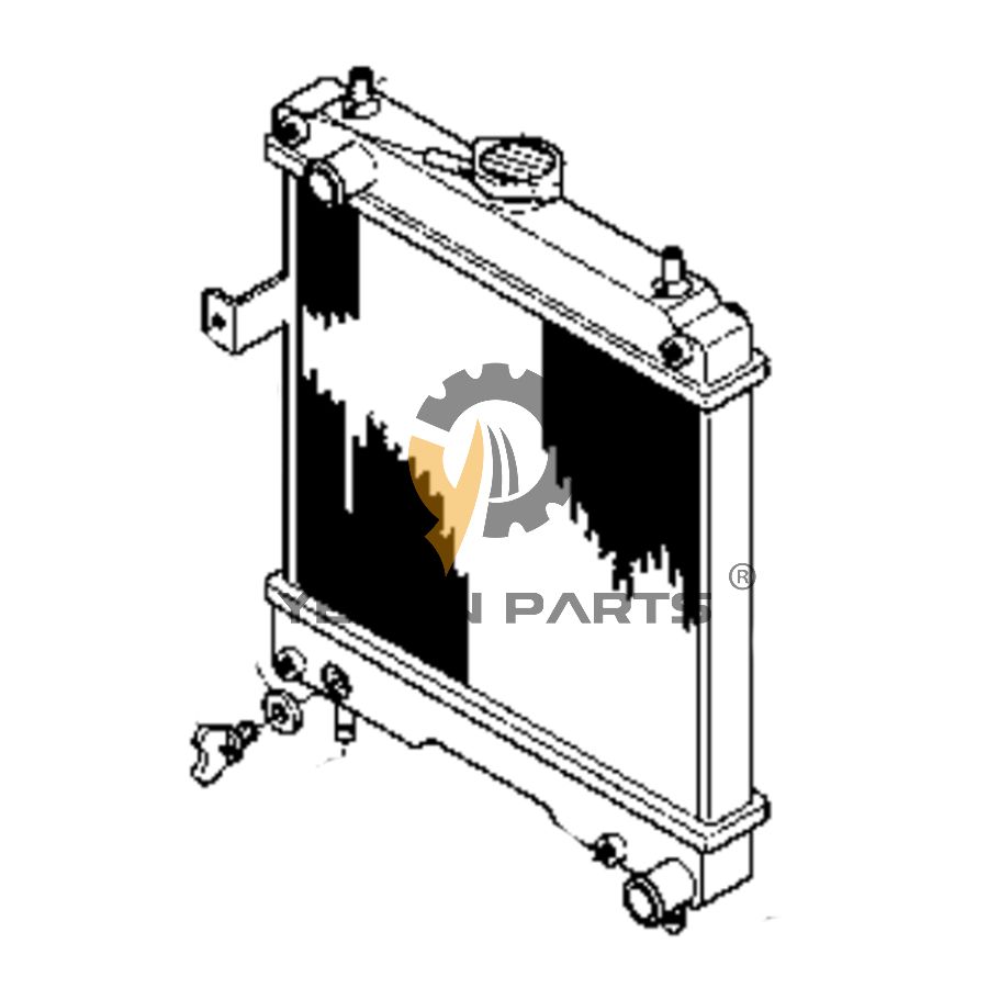 Water Tank Radiator 16851-72060 for Kubota GR1600EC2 T1600H