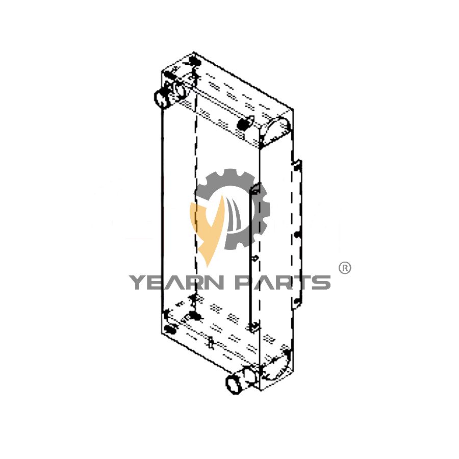 Water Tank Radiator 30927125 for JCB Excavator 520-40