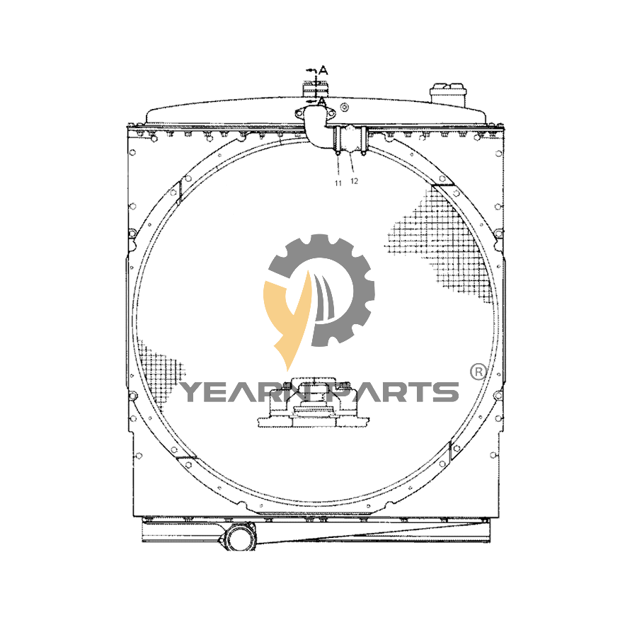 Water Tank Radiator 4N-6625 4N6625 for Caterpillar CAT Tractor D9H Pipelayer 594H