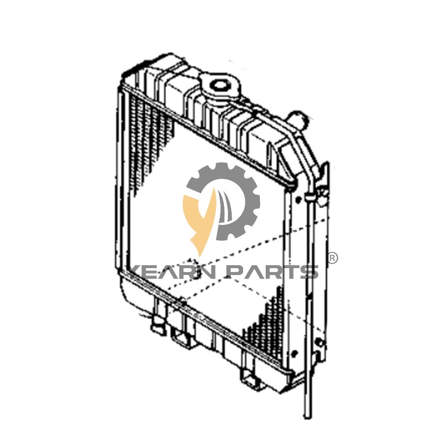 Water Tank Radiator 76611-58210 for Kubota F2000 F2000ELW F2000ESW F2000II F2100 F2100E