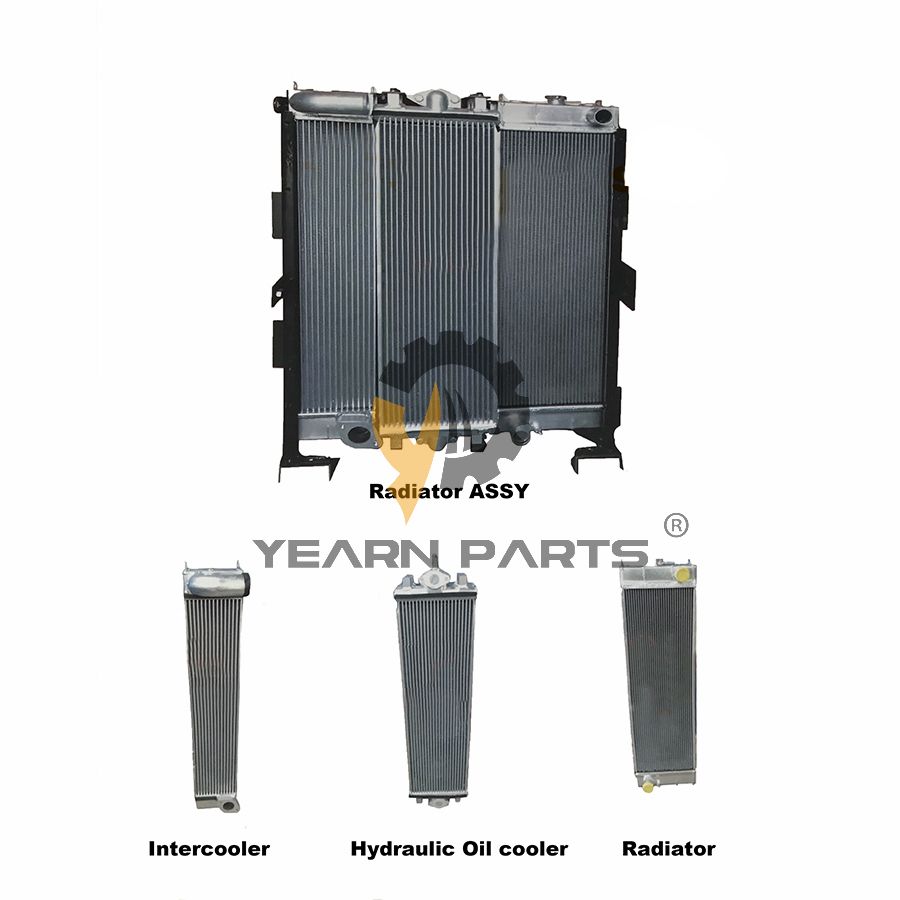 Water Tank Radiator Core Assy 206-03-21111 2060321111 for Komatsu Excavator PC240-8K