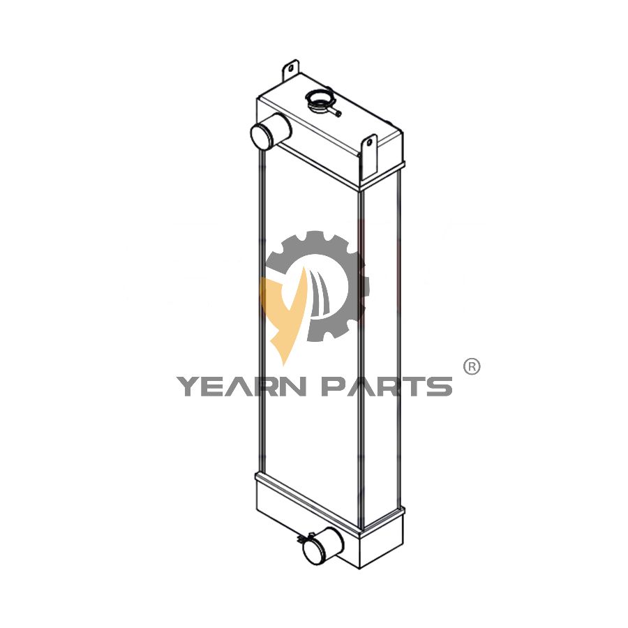 Water Tank Radiator PM05P00013S001 for Case Excavator CX27B
