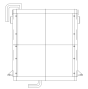 Hydraulic Oil Cooler 4214872 for Hitachi Excavator EX150