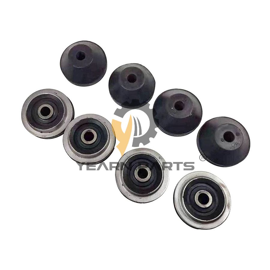 8pcs Engine Rubber Mounting 11MH-07150 11MH-07140 for Hyundai R25Z-9A R25Z-9AK R25Z-9AK CA R25Z-9AK NH R27Z-9 Excavator