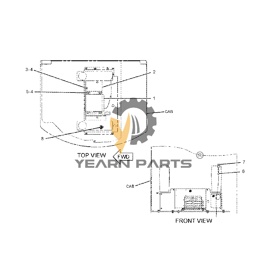 A/C Core Heater 214-3990 2143990 2605264 for Caterpillar Excavator CAT 305.5 306