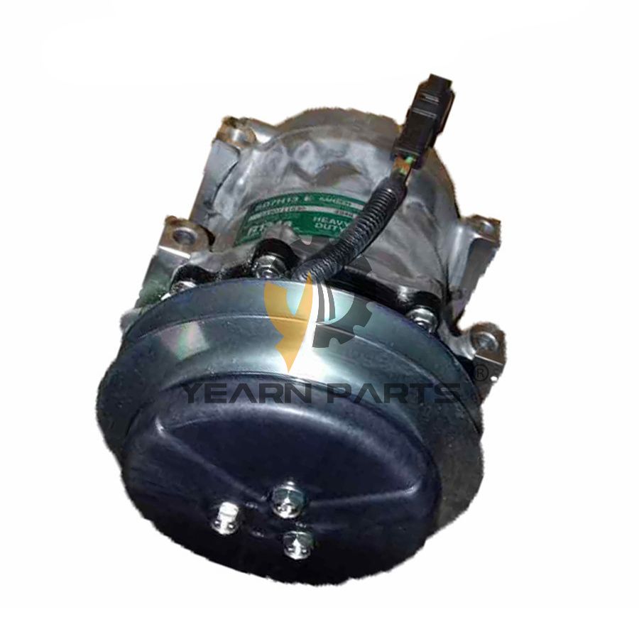 Air Conditioning Compressor YX91V00001F1 for Kobelco Excavator SK260-8 SK260-9 SK295-8 SK295-9 SK350-8 SK350-9 SK485-8 SK485LC-9 SK850