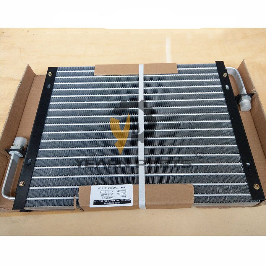 Air Conditioning Condenser 2520-6003A 25206003A for Doosan Daewoo Excavator B55W-1 DX60R DX80R E60 E80 MEGA 200-III MEGA 250-III MEGA 300-III MEGA 400-III PLUS