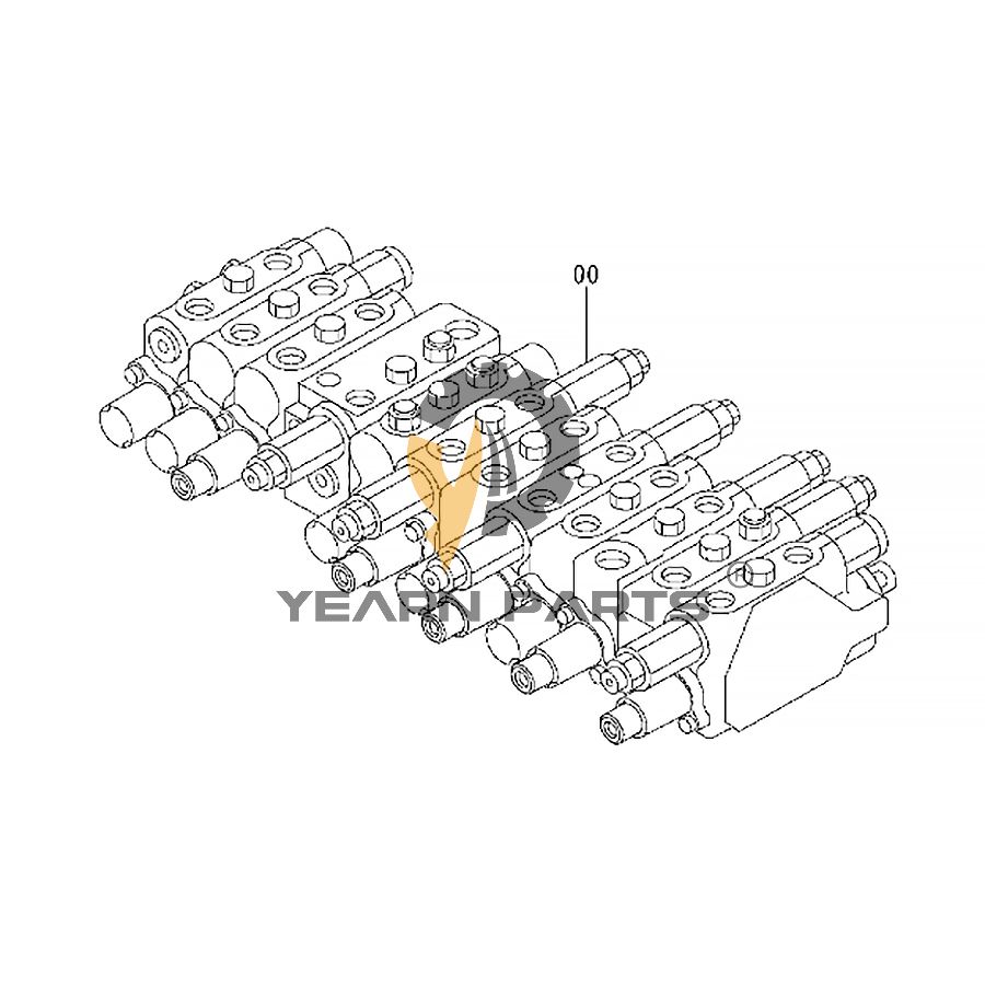 Control Valve Assy 4438720 for Hitachi Excavator EX20U-3 ZX20U