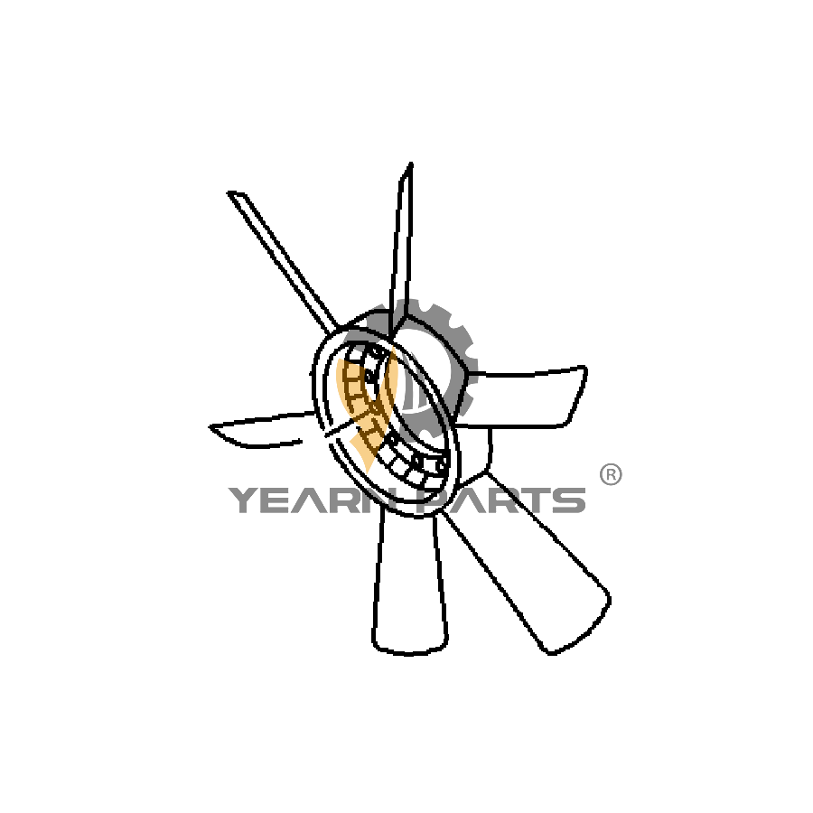 Cooling Fan Blade 1136602093 for Hitachi CX1100 KH500-3 KH850-3