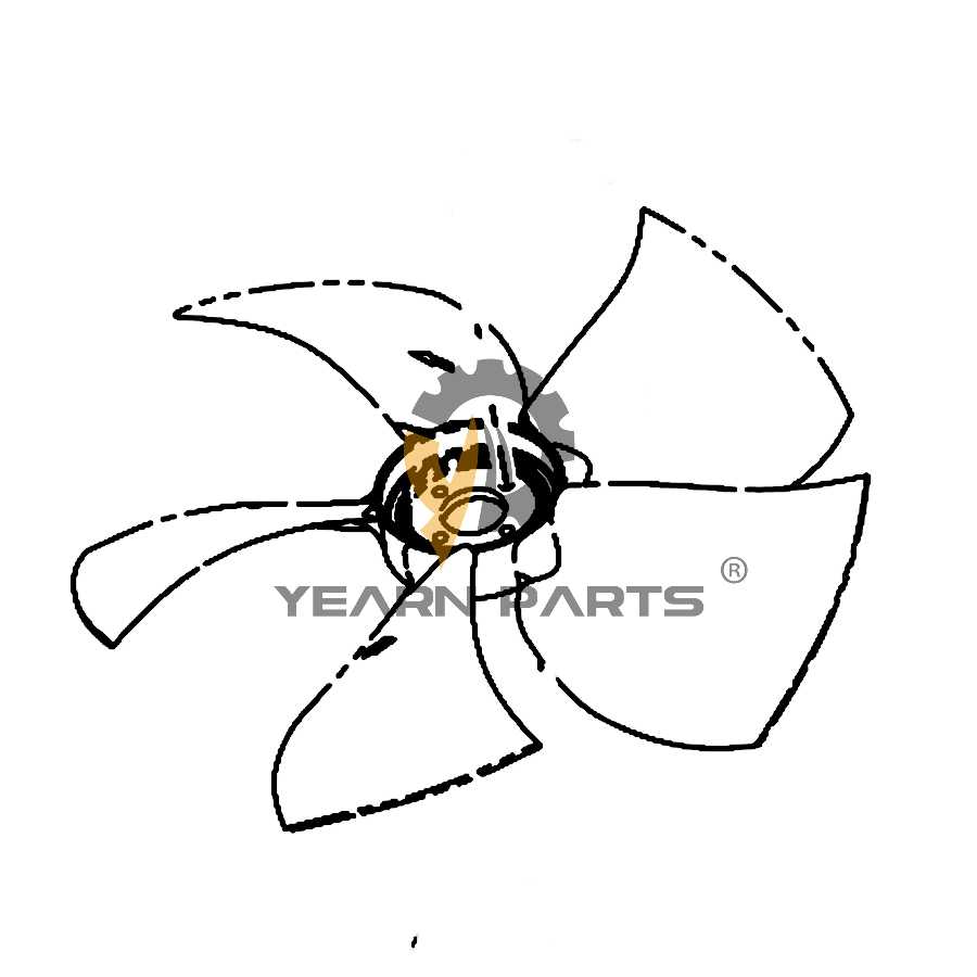 Cooling Fan Blade 7170673 7231756 for Bobcat Loader S510 S530 S550 S570 S590 S630 S650 T550 T590 T630 T650