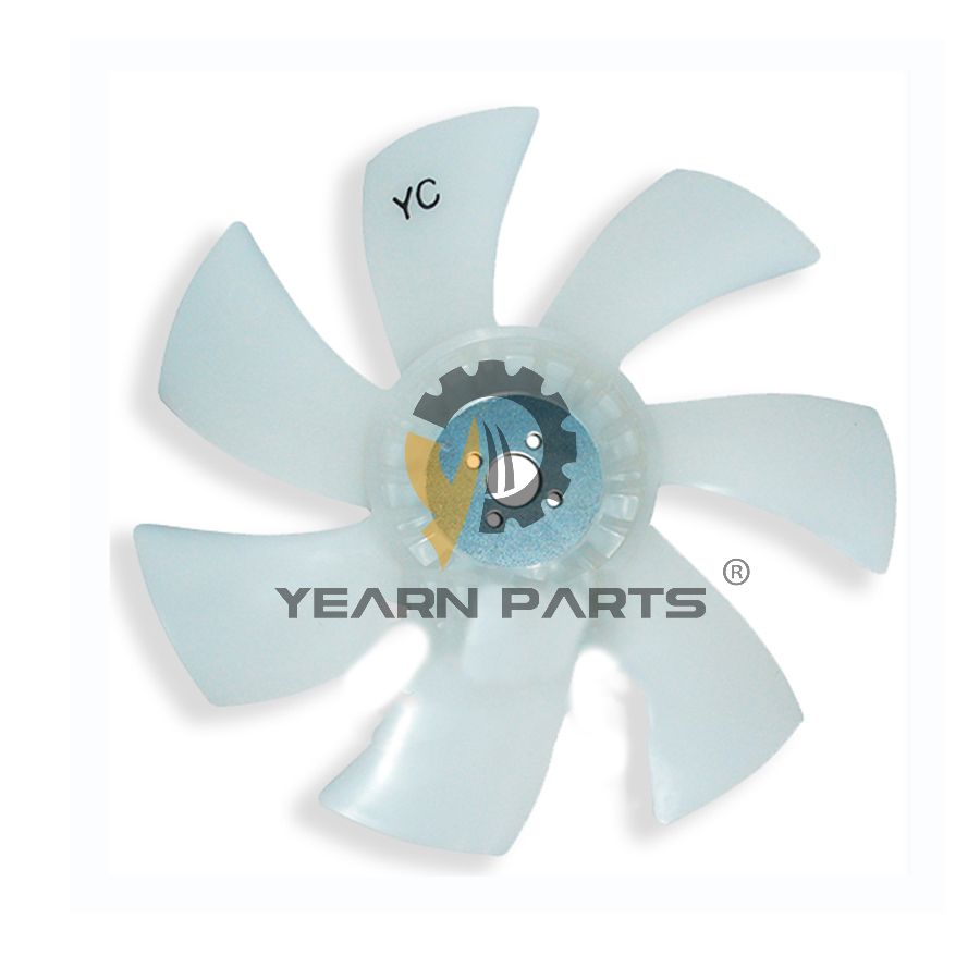 Cooling Fan Blade YNM119717-44740 for Hitachi Excavator ZX14-3 ZX14-3CKD ZX16-3 ZX18-3 ZX22U-2