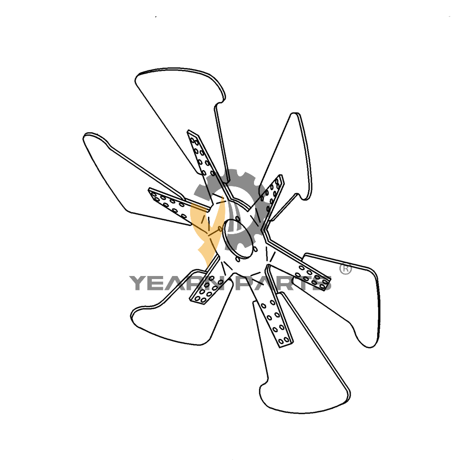 Cooling Fan Spider 1136603550 for Hitachi Excavator LX300-7