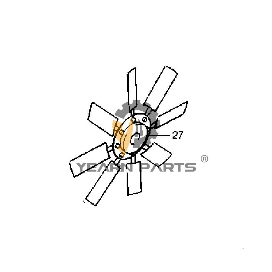 Fan Cooling 8U-1807 8U1807 for Caterpillar Excavator CAT 213B 214B 214BFT 224B Engine 3116