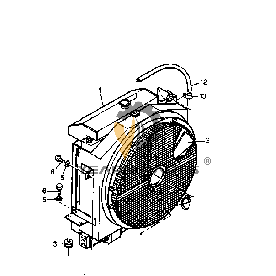 Fan Cooling 8U4662 8U-4662 for Caterpillar Excavator CAT 205B 206B 211B 212B Engine 3114